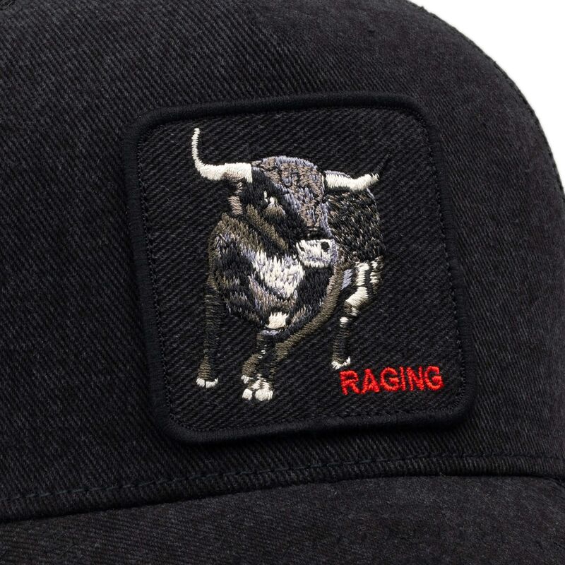 cepur-izliekta-truckeris-melns-snapback-raging-denim-after-dark-the-farm-goorin-bros