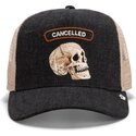 cepur-izliekta-truckeris-melns-snapback-cancelled-rocker-denim-after-dark-the-farm-goorin-bros