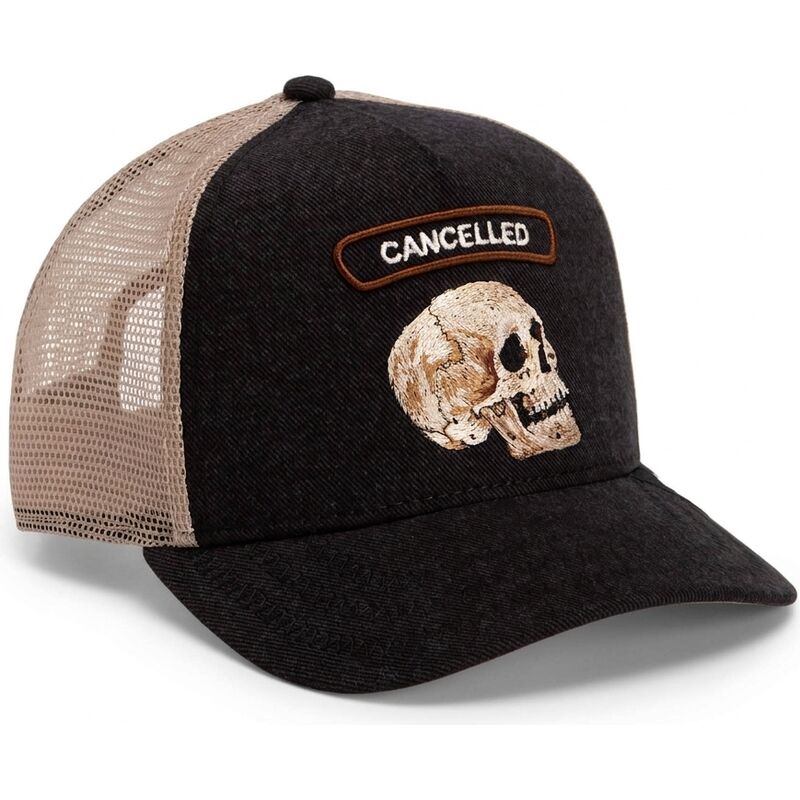 cepur-izliekta-truckeris-melns-snapback-cancelled-rocker-denim-after-dark-the-farm-goorin-bros
