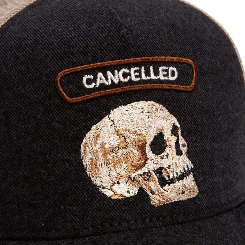 cepur-izliekta-truckeris-melns-snapback-cancelled-rocker-denim-after-dark-the-farm-goorin-bros