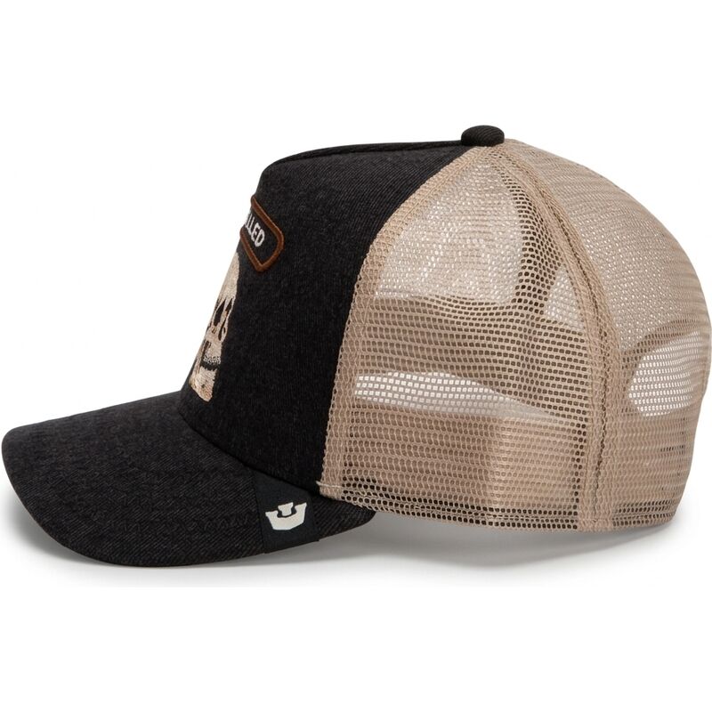 cepur-izliekta-truckeris-melns-snapback-cancelled-rocker-denim-after-dark-the-farm-goorin-bros