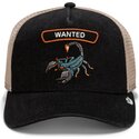 cepur-izliekta-truckeris-melns-snapback-wanted-rocker-denim-after-dark-the-farm-goorin-bros