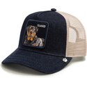 cepur-izliekta-truckeris-tumsi-zils-snapback-guard-denim-after-dark-the-farm-goorin-bros