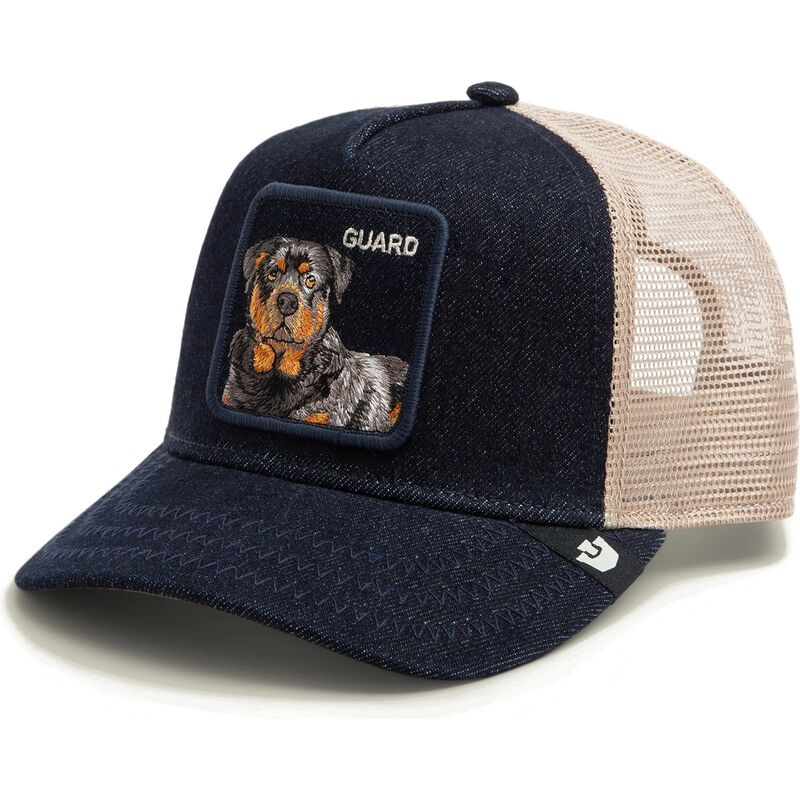 cepur-izliekta-truckeris-tumsi-zils-snapback-guard-denim-after-dark-the-farm-goorin-bros