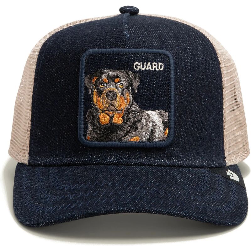 cepur-izliekta-truckeris-tumsi-zils-snapback-guard-denim-after-dark-the-farm-goorin-bros