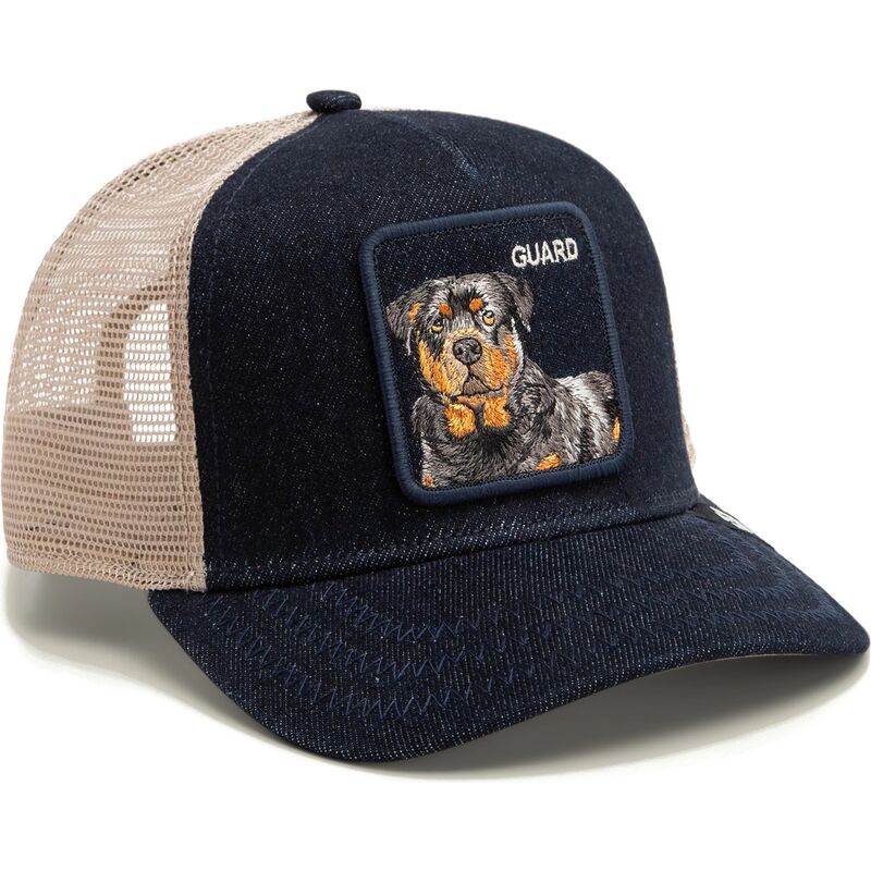 cepur-izliekta-truckeris-tumsi-zils-snapback-guard-denim-after-dark-the-farm-goorin-bros