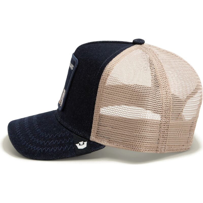 cepur-izliekta-truckeris-tumsi-zils-snapback-guard-denim-after-dark-the-farm-goorin-bros