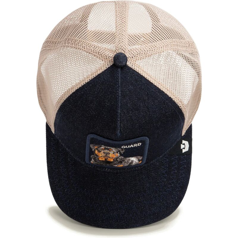 cepur-izliekta-truckeris-tumsi-zils-snapback-guard-denim-after-dark-the-farm-goorin-bros