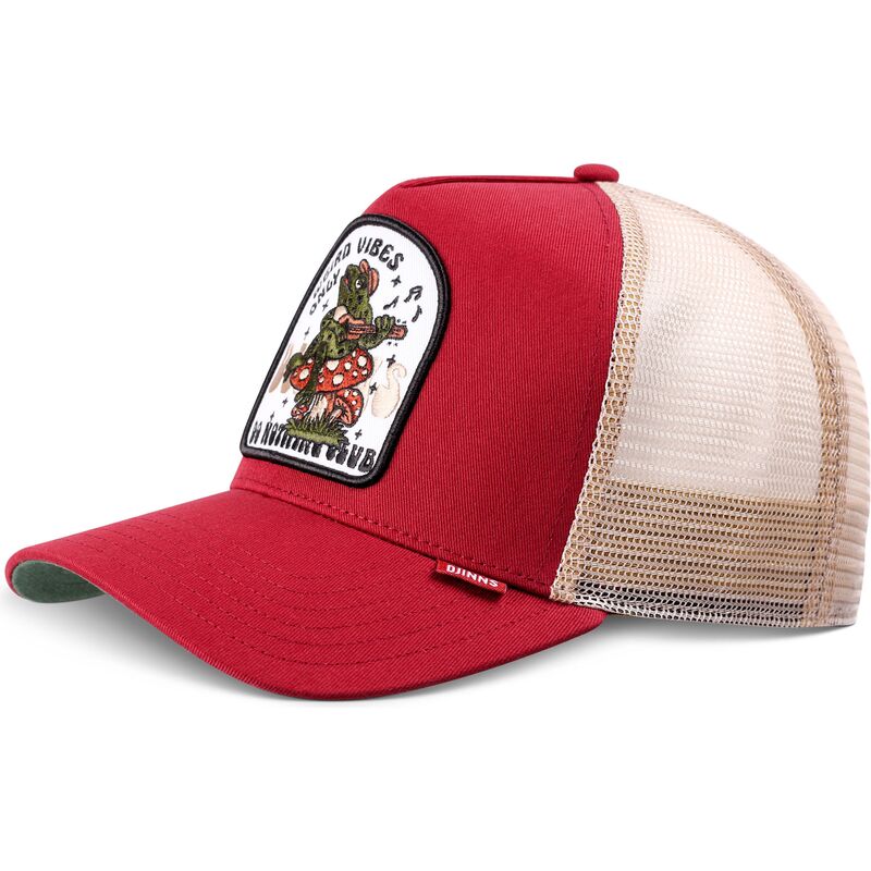 cepur-izliekta-truckeris-sarkans-snapback-hft-do-nothing-club-weird-vibes-frog-no-djinns