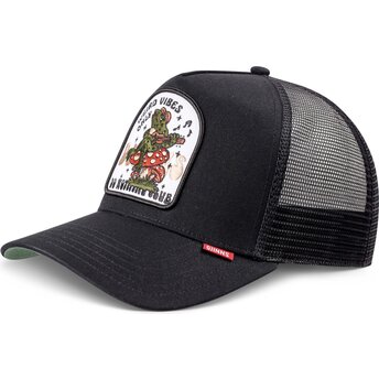 Cepur izliekta truckeris melns snapback HFT Do Nothing Club Weird Vibes Frog no Djinns
