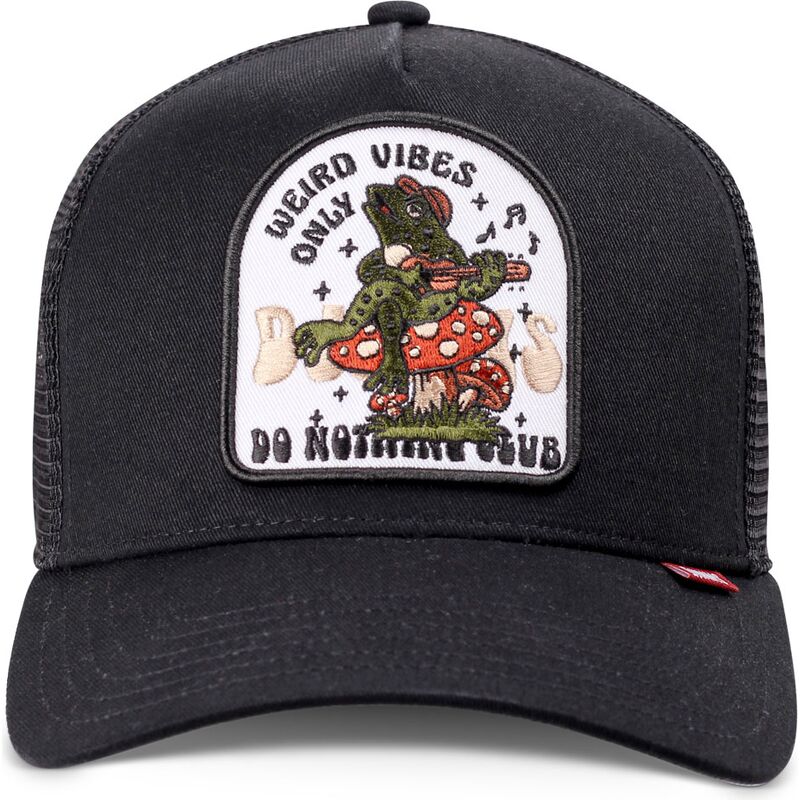 cepur-izliekta-truckeris-melns-snapback-hft-do-nothing-club-weird-vibes-frog-no-djinns cepur-izliekta-truckeris-melns-snapback-hft-do-nothing-club-weird-vibes-frog-no-djinns