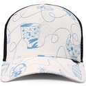 cepur-izliekta-truckeris-balts-snapback-hft-bottles-no-djinns