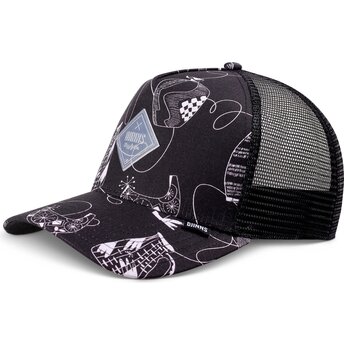 Cepur izliekta truckeris melns snapback HFT Bottles no Djinns