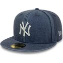 cepur-plakana-tumsi-zils-pieguloss-59fifty-washed-no-new-york-yankees-mlb-no-new-era