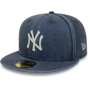 Cepur plakana tumši zils piegulošs 59FIFTY Washed no New York Yankees MLB no New Era