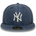 cepur-plakana-tumsi-zils-pieguloss-59fifty-washed-no-new-york-yankees-mlb-no-new-era