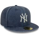 cepur-plakana-tumsi-zils-pieguloss-59fifty-washed-no-new-york-yankees-mlb-no-new-era