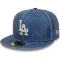 cepur-plakana-zils-pieguloss-59fifty-washed-no-los-angeles-dodgers-mlb-no-new-era