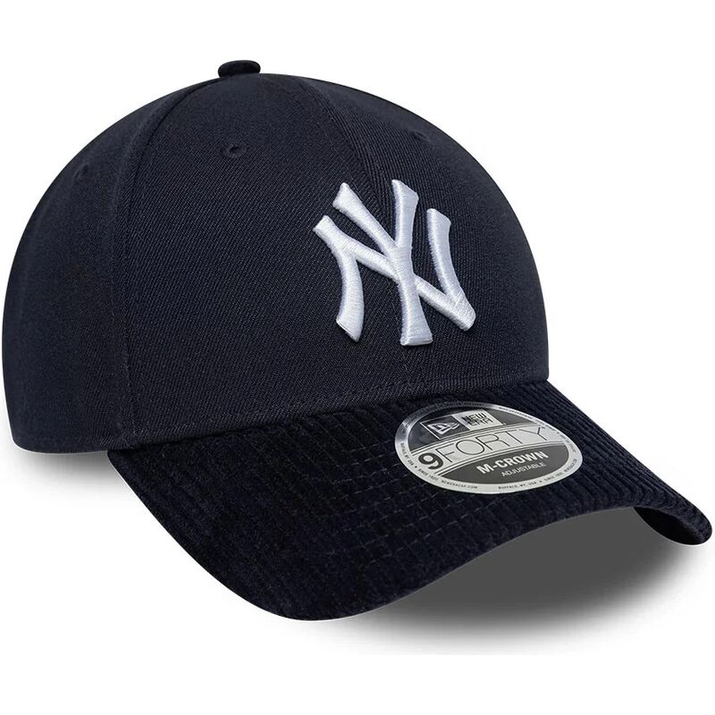 cepur-izliekta-tumsi-zils-snapback-9forty-m-crown-cord-visor-no-new-york-yankees-mlb-no-new-era