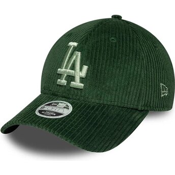 Cepur izliekta zaļš snapback 9FORTY M-Crown Chunky Cord no Los Angeles Dodgers MLB no New Era