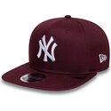 cepur-plakana-sarkans-snapback-9fifty-original-fit-league-essential-no-new-york-yankees-mlb-no-new-era