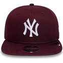 cepur-plakana-sarkans-snapback-9fifty-original-fit-league-essential-no-new-york-yankees-mlb-no-new-era