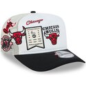 cepur-izliekta-truckeris-balts-snapback-hardwood-classics-9fifty-a-frame-precurved-no-chicago-bulls-nba-no-new-era