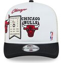 cepur-izliekta-truckeris-balts-snapback-hardwood-classics-9fifty-a-frame-precurved-no-chicago-bulls-nba-no-new-era