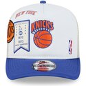 cepur-izliekta-truckeris-balts-snapback-hardwood-classics-9fifty-a-frame-precurved-no-new-york-knicks-nba-no-new-era