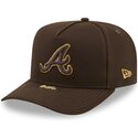 cepur-izliekta-bruns-snapback-9fifty-a-frame-precurved-visor-pin-no-atlanta-braves-mlb-no-new-era