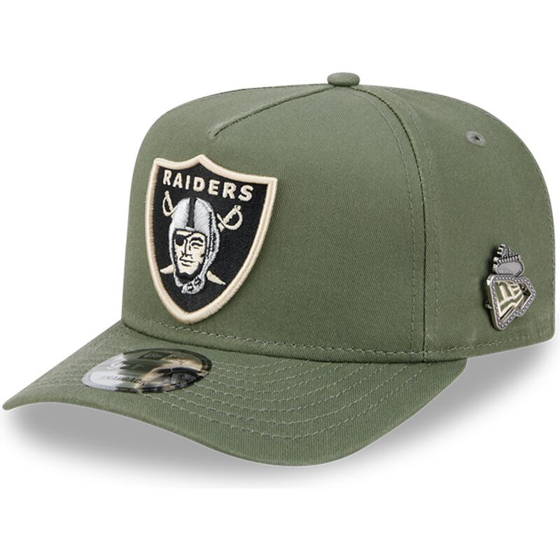 cepur-izliekta-zals-snapback-9fifty-a-frame-precurved-side-pin-no-las-vegas-raiders-nfl-no-new-era