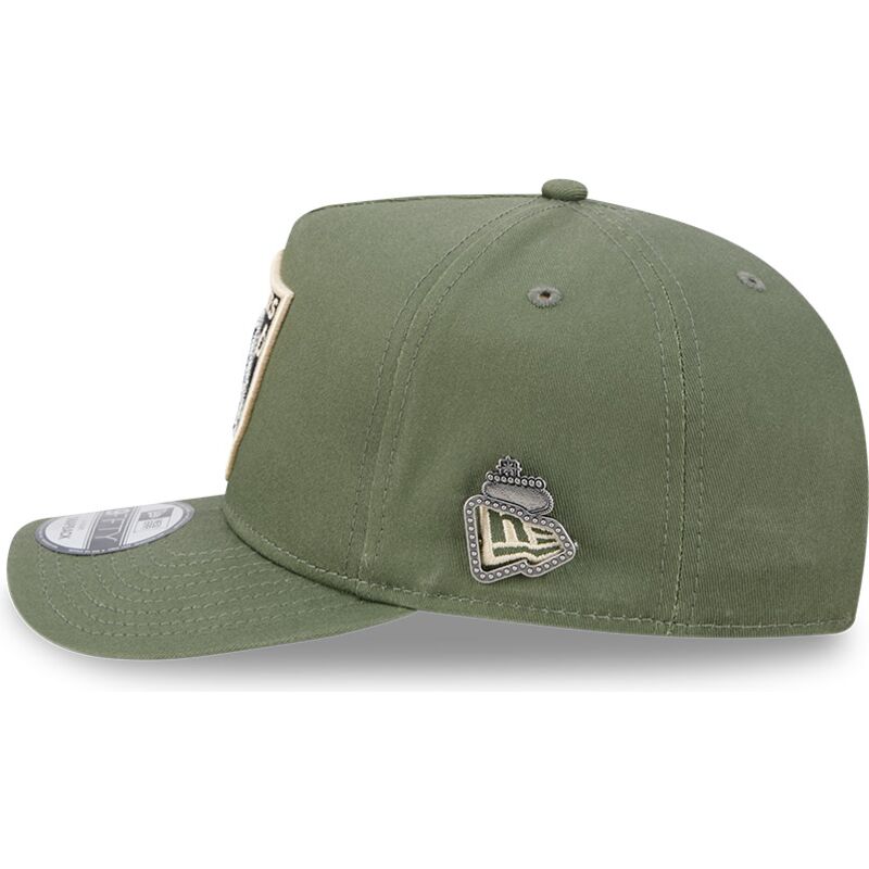cepur-izliekta-zals-snapback-9fifty-a-frame-precurved-side-pin-no-las-vegas-raiders-nfl-no-new-era