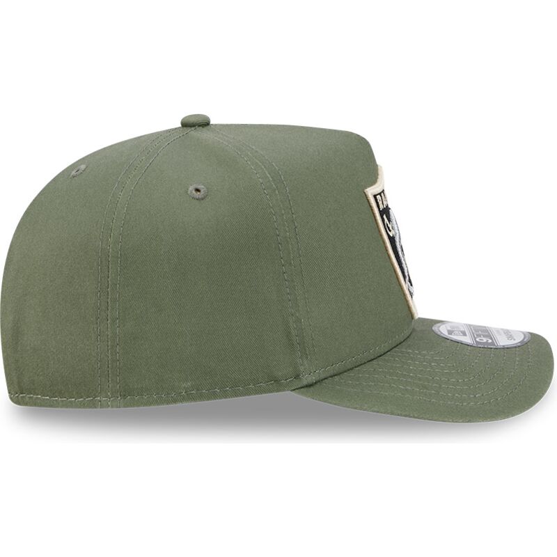cepur-izliekta-zals-snapback-9fifty-a-frame-precurved-side-pin-no-las-vegas-raiders-nfl-no-new-era