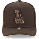 cepur-izliekta-bruns-snapback-9fifty-a-frame-precurved-visor-pin-no-los-angeles-dodgers-mlb-no-new-era