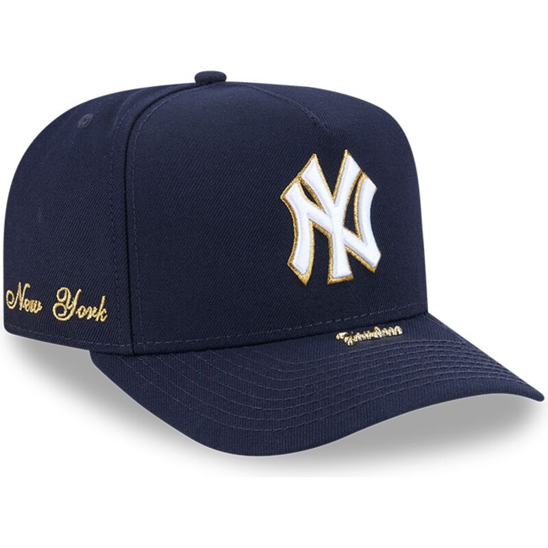 cepur-izliekta-tumsi-zils-snapback-9fifty-a-frame-precurved-visor-pin-no-new-york-yankees-mlb-no-new-era