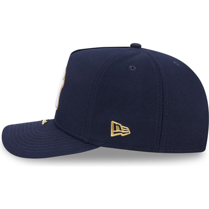 cepur-izliekta-tumsi-zils-snapback-9fifty-a-frame-precurved-visor-pin-no-new-york-yankees-mlb-no-new-era