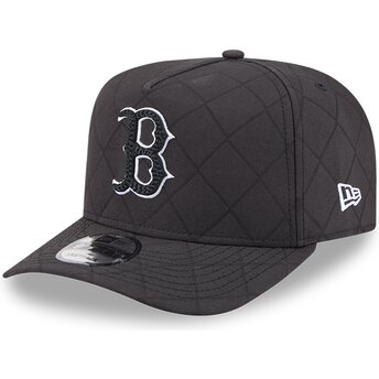 Cepur izliekta melns snapback 9FIFTY A Frame Precurved Checkered no Boston Red Sox MLB no New Era