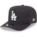 cepur-izliekta-melns-snapback-9fifty-a-frame-precurved-checkered-no-los-angeles-dodgers-mlb-no-new-era