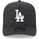 cepur-izliekta-melns-snapback-9fifty-a-frame-precurved-checkered-no-los-angeles-dodgers-mlb-no-new-era