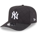 cepur-izliekta-melns-snapback-9fifty-a-frame-precurved-checkered-no-new-york-yankees-mlb-no-new-era