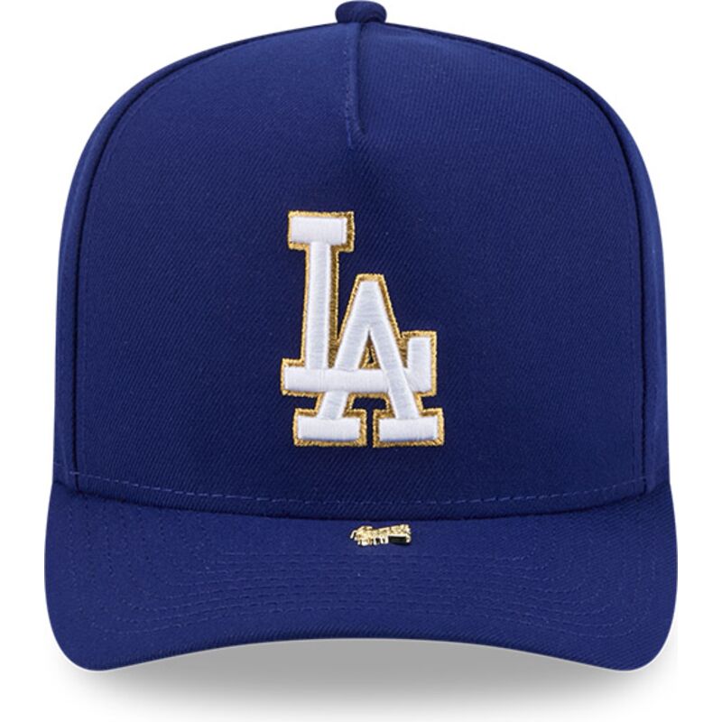 cepur-izliekta-zils-snapback-9fifty-a-frame-precurved-visor-pin-no-los-angeles-dodgers-mlb-no-new-era