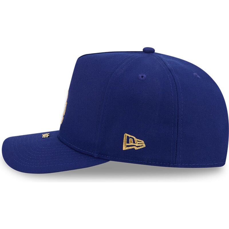 cepur-izliekta-zils-snapback-9fifty-a-frame-precurved-visor-pin-no-los-angeles-dodgers-mlb-no-new-era
