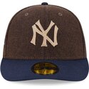 cepur-izliekta-bruns-pieguloss-59fifty-precurved-no-new-york-yankees-mlb-no-new-era