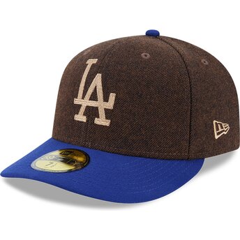 Cepur izliekta brūns piegulošs 59FIFTY Precurved no Los Angeles Dodgers MLB no New Era