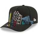 cepur-izliekta-melns-snapback-9fifty-a-frame-precurved-skyline-no-new-york-yankees-mlb-no-new-era