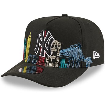 Cepur izliekta melns snapback 9FIFTY A Frame Precurved Skyline no New York Yankees MLB no New Era