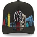 cepur-izliekta-melns-snapback-9fifty-a-frame-precurved-skyline-no-new-york-yankees-mlb-no-new-era