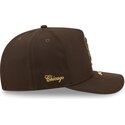 cepur-izliekta-bruns-snapback-9fifty-a-frame-precurved-visor-pin-no-chicago-white-sox-mlb-no-new-era