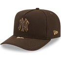 cepur-izliekta-bruns-snapback-9fifty-a-frame-precurved-visor-pin-no-new-york-yankees-mlb-no-new-era