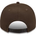 cepur-izliekta-bruns-snapback-9fifty-a-frame-precurved-visor-pin-no-new-york-yankees-mlb-no-new-era